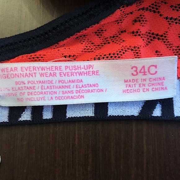 Leopard Lace Wear Everywhere Logo Band Push-Up Bra - Picture 7 of 8